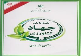 ارسال لوح تقدیر از سوی رئیس سازمان جهادکشاورزی استان مازندران