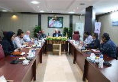 جلسه مدیران موسسه با کارشناسان مجاری 