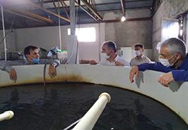 بازديد و نشست صميمی مدير كل شيلات گيلان و معاون اداری و مالی اداره كل با رئيس پژوهشكده و همكاران پژوهشکده آبزی پروری آبهای داخلی