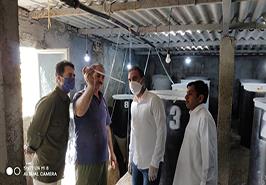 بازدید رئیس مرکز تحقیقات شیلاتی آبهای دور از مرکز تکثیر میگوی شرکت آبزی پروری چابهار