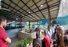 برگزاری برنامه ترویجی روز مزرعه ماهیان خاویاری