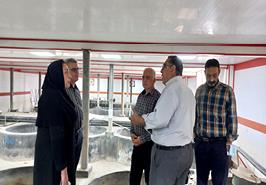 حضور معاون برنامه ریزی و پشتیبانی مؤسسه در مرکز تحقیقات ماهیان سردآبی کشور