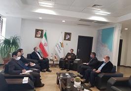 جلسه رئیس موسسه با مدیر عامل سازمان منطقه آزاد تجاری صنعتی انزلی