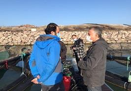 بازديد رئیس موسسه از یک طرح تحقيقاتي مشترك پرورش ماهي در قفس