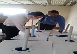 بازدید رئیس پژوهشکده آبزی پروری جنوب کشور از مزارع میگو و طرح گلخانه ای در مجتمع چوئبده آبادان