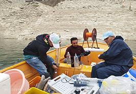 نمونه‌برداری آذرماه با همکاری پژوهشکده آبزی‌پروری و سازمان آب و برق خوزستان