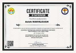 ارائه مقاله در نهمین کنفرانس بین المللی تحقیقات علمی کشور ترکیه