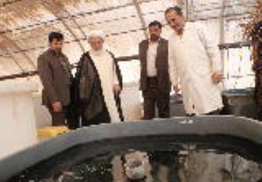 بازدید  نماینده  ولی فقیه و امام جمعه یزد از مرکز تحقیقات ملی آبزیان آبهای شور