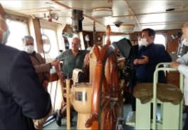 بازدید مدیران ارشد سازمان تحقیقات، آموزش و ترویج کشاورزی از کشتی تحقیقاتی گیلان