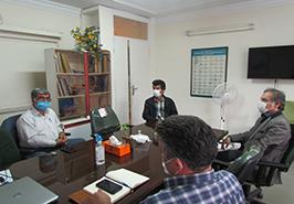 جلسه با پرورش دهنده قزل آلا در راستای همکاری های تحقیقاتی