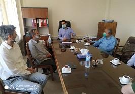 برگزاری جلسه با حضور ر سردار قاری نیا فرمانده قرارگاه اقتصاد مقاومتی