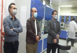 بازدید از آزمایشگاه سازمان غذا دارو منطقه آزاد