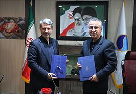 امضای تفاهم نامه همکاری موسسه و دانشگاه علوم پزشکی و خدمات بهداشتی ، درمانی ایران