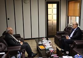 رئیس مؤسسه تحقیقات علوم شیلاتی کشور با رئیس اسبق مؤسسه دیدار کرد