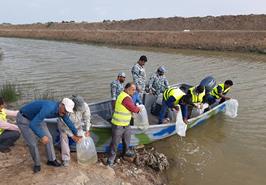 حضور رییس مرکز تحقیقات ذخایر آبزیان آبهای داخلی در جشن آغاز رهاسازی بچه ماهیان خاویاری و استخوانی به رودخانه