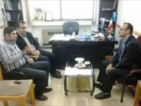 نشست كارشناسي با ريس ترويج و ريس پرروش ماهيان گرمابي در آب بندان اداره كل شيلات استان مازندران